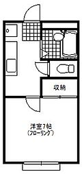 ユーハイツ 1Kの間取図画像