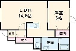 Grace 1LDKの間取図画像