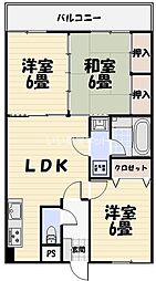 エクセレントNAKASHIMA 3LDKの間取図画像