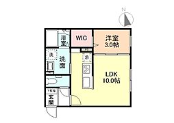 Edgemoment泉町 1LDKの間取図画像