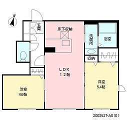 ピースファミリー 2LDKの間取図画像