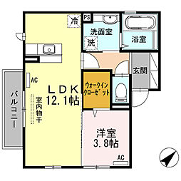 OK-ROOM東山 1LDKの間取図画像