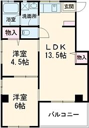 コーポ81 2LDKの間取図画像