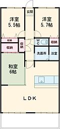 ハウステンボスヒルズ1 3LDKの間取図画像