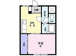 ドリームハイツ 1DKの間取図画像