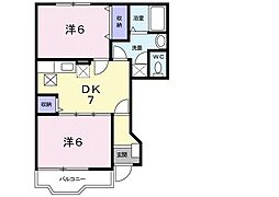 グランヌーヴォ・K 2DKの間取図画像