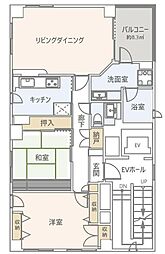 鎌倉メディカルサプライビル 2LDKの間取図画像