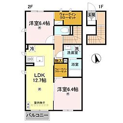 CENTLIVIE元町 2LDKの間取図画像