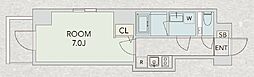 エスペランサ下井草 1Kの間取図画像