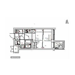 ベルシード方南町 1DKの間取図画像
