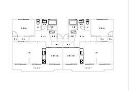 内田マンション 2LDKの間取図画像