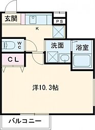 フジパレス堺鳳東6番館 1Kの間取図画像