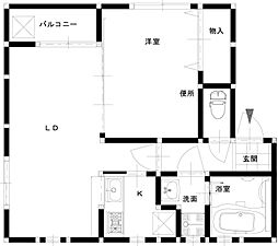 FRONTIERNext6 1LDKの間取図画像