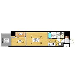 ブエナビスタ難波タワー 1LDKの間取図画像