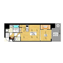 ブエナビスタ難波タワー 1LDKの間取図画像