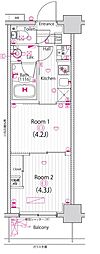 ガーラ雑色グランドステージ 2Kの間取図画像