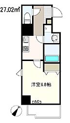 ヴィレッジハウス王子台 1Kの間取図画像