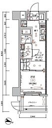 ARCOBALENO HASUNEII 1DKの間取図画像