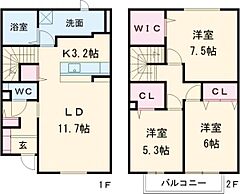 物件の間取り