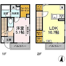 きりさとK 1LDKの間取図画像