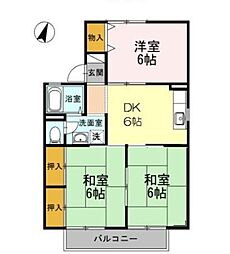 セジュールクサミA 3DKの間取図画像