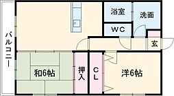 LaVistaHirose 2LDKの間取図画像