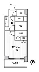 JMFResidence町田 1Kの間取図画像