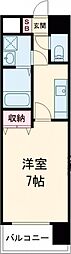 フォレストガーデン今福鶴見4 1Kの間取図画像