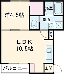 Ruhe梅田(ルーエウメダ) 1LDKの間取図画像