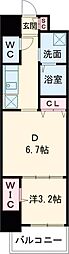 メイクス大阪鶴見 1DKの間取図画像