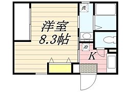 リブレア姪浜駅北 1Kの間取図画像