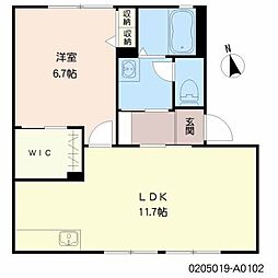 リモーネ 1LDKの間取図画像