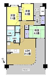 レクセル浜松弁天島 3LDKの間取図画像