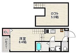 OBAHAUSE KANAYAMA 1Kの間取図画像