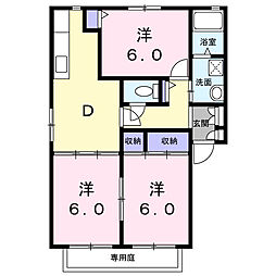 パークサイド328C 3DKの間取図画像