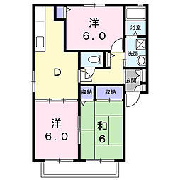 パークサイド328C 3DKの間取図画像