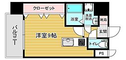 リファレンス東公園 ワンルームの間取図画像