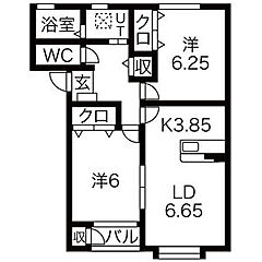 物件の間取り