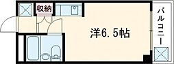 ハッピーコート駅前 ワンルームの間取図画像