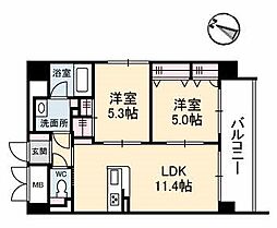フォルト・マーレ 2LDKの間取図画像