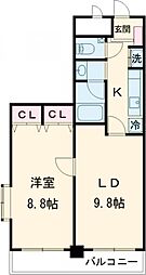 フィール白山公園 1LDKの間取図画像