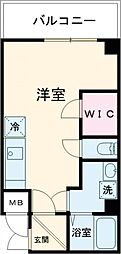 ELEGANTE宝塚 ワンルームの間取図画像