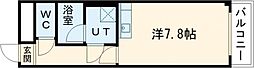 グランクレスト 1Kの間取図画像