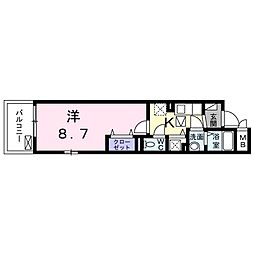 K-Sofia.N 1Kの間取図画像