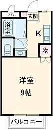 エンゼルハイム旭 1Kの間取図画像