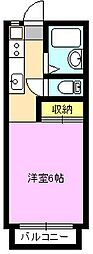 エスト・アール 1Kの間取図画像