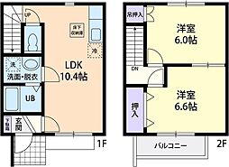 ル・リアン 2LDKの間取図画像