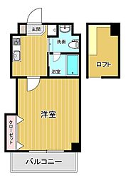 リファレンス長崎大学前 1Kの間取図画像