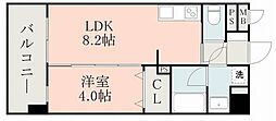 ラ・シック菊陽2 1LDKの間取図画像