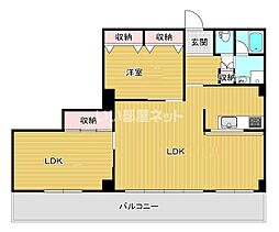 シャルムみつひろ 2LDKの間取図画像